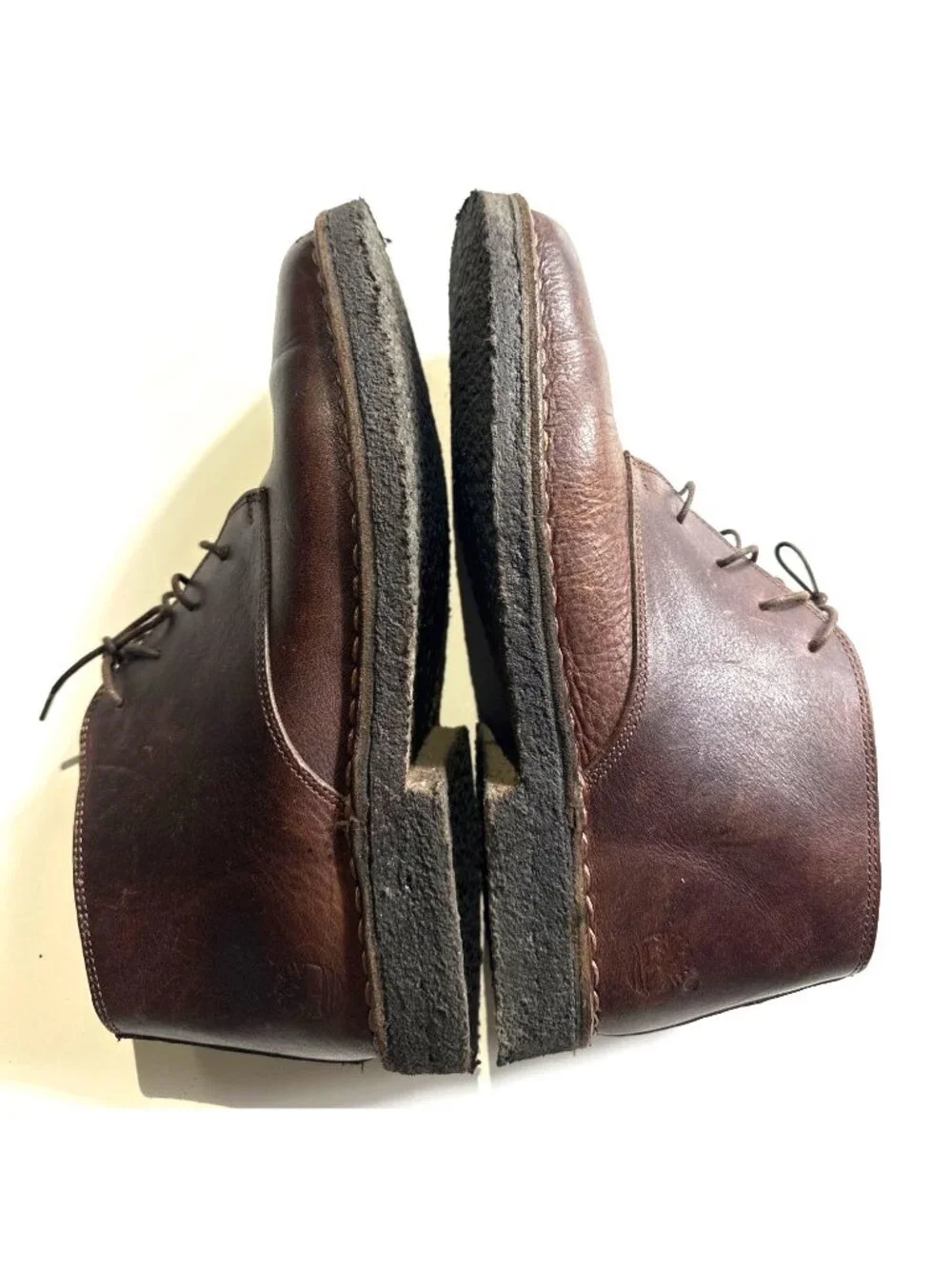 Timberland Mens Leather Chukka Boots Size 8M Brown Made In Italy